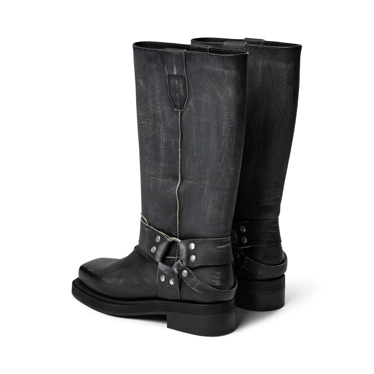 Pavement Angelina Vintage Long boots Black matte 069