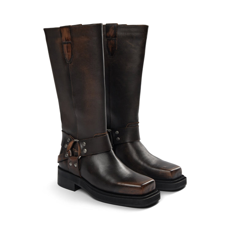 Pavement Angelina Vintage Long boots Brown matte 721