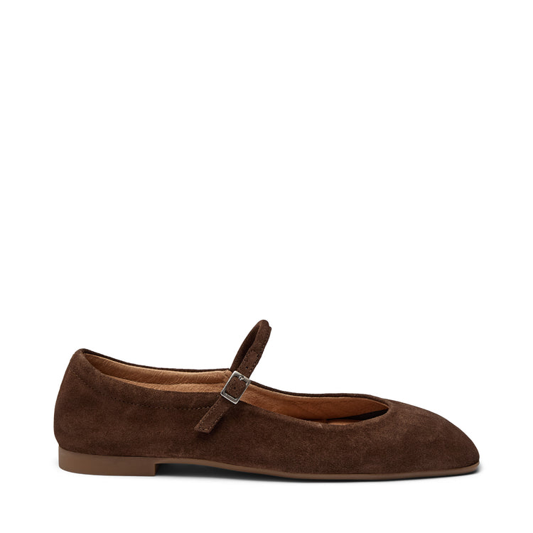 Pavement Elga Patent ballerinas Brown suede 347