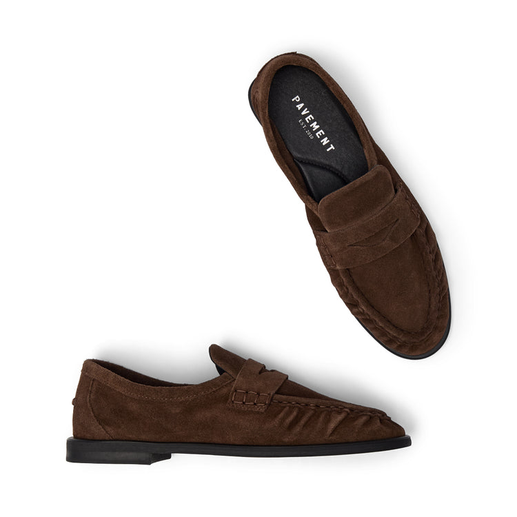 Pavement Elmira Suede Loafers Brown suede 347