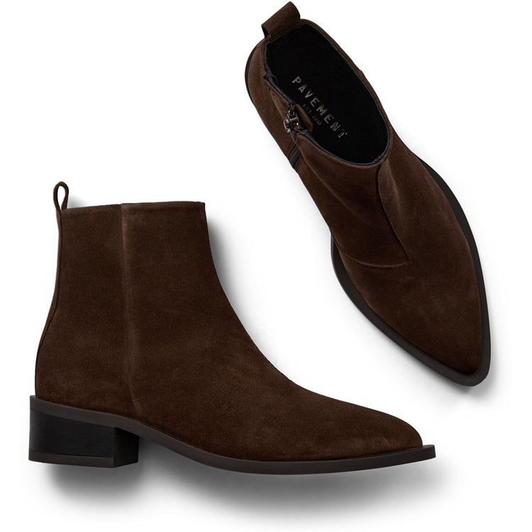Pavement Elva Suede Boots Brown suede 347