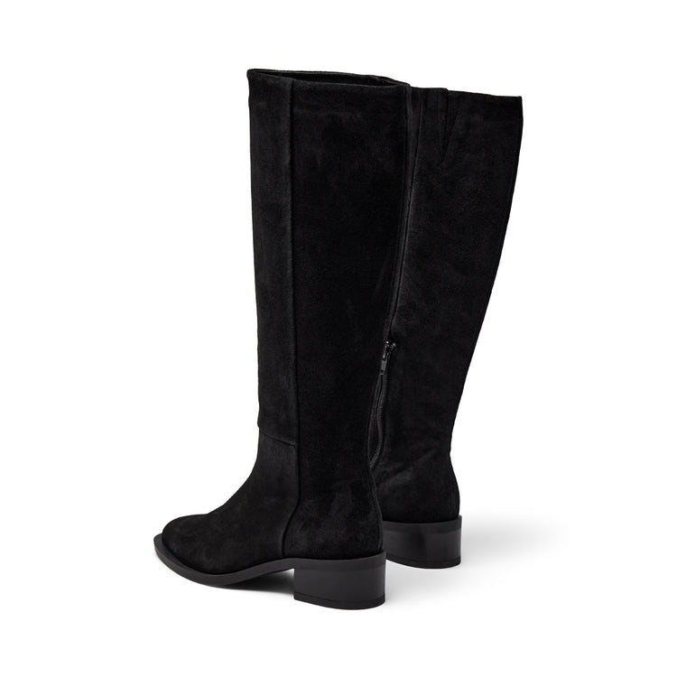 Pavement Finka Long boots Black suede 017