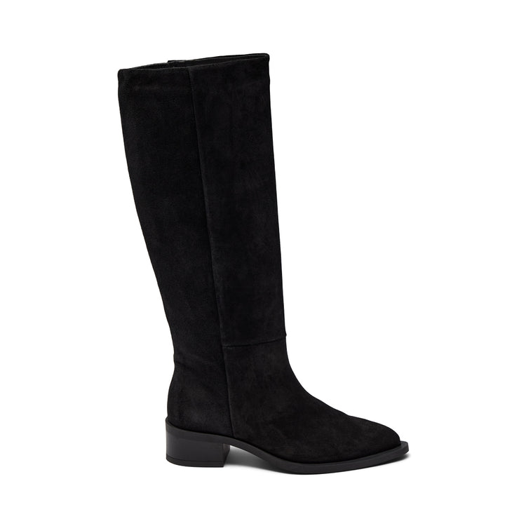 Pavement Finka Long boots Black suede 017