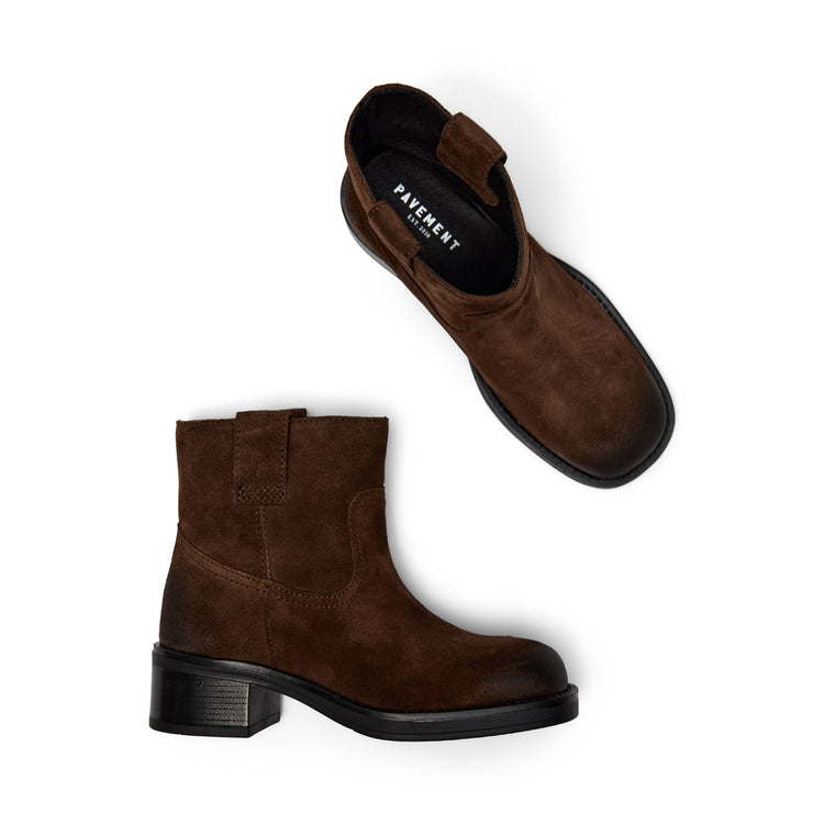Pavement Jenny Suede Boots Brown suede 347