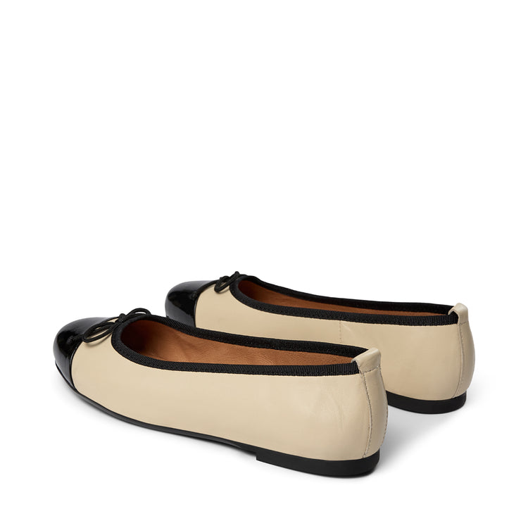 Pavement Lucy ballerinas Beige/Black Patent 719
