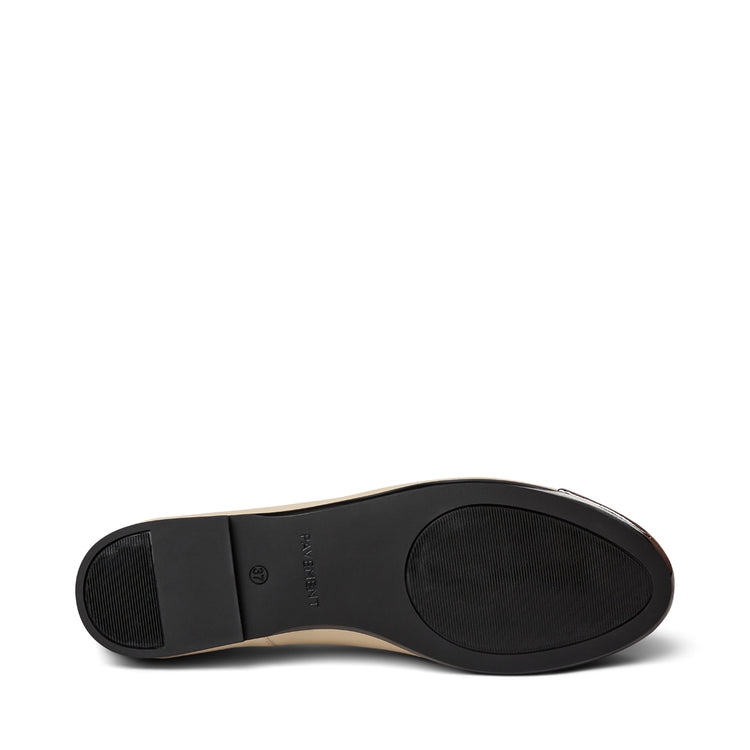 Pavement Lucy ballerinas Beige/Black Patent 719