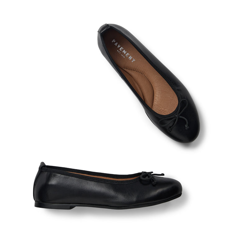 Pavement Lucy ballerinas Black nappa 057