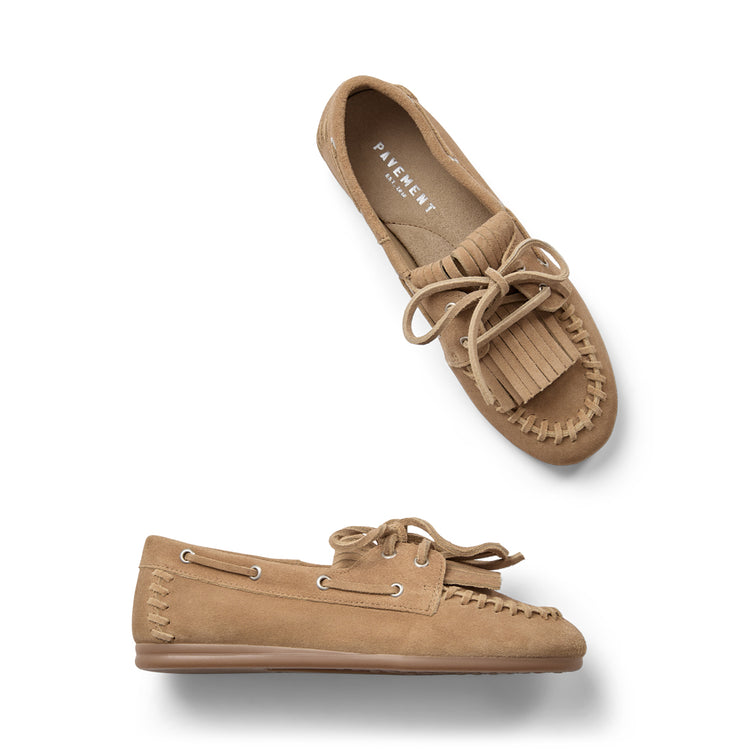 Pavement Magda Loafers Taupe suede 174
