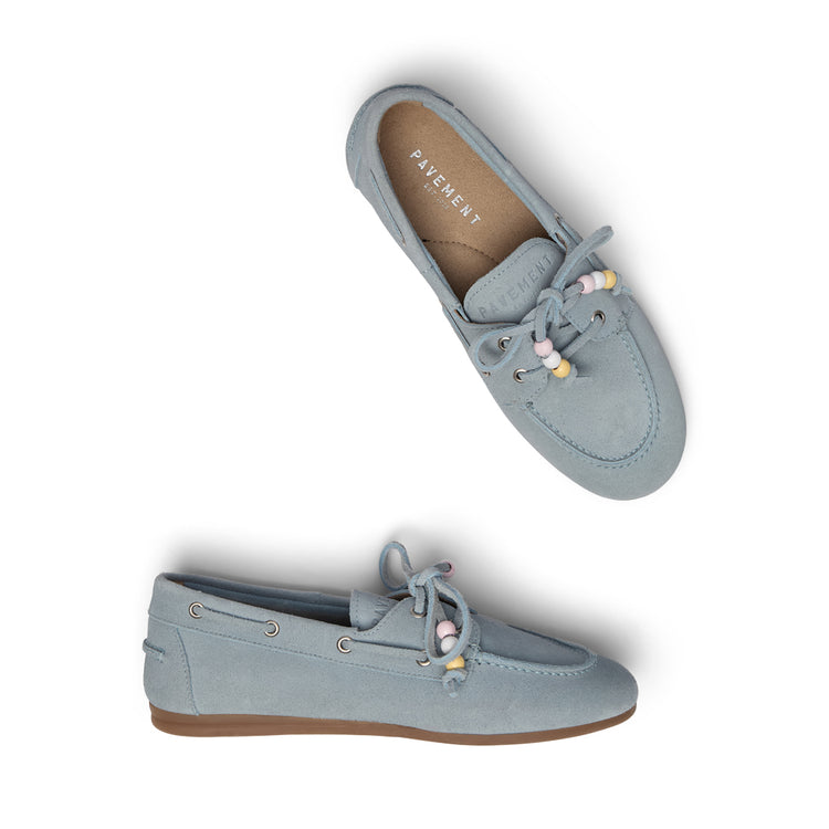 Pavement Marin Pearls Loafers Light blue suede 702