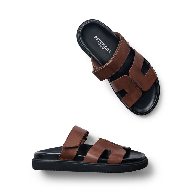 Pavement Maru Sandals Black/Tan 585