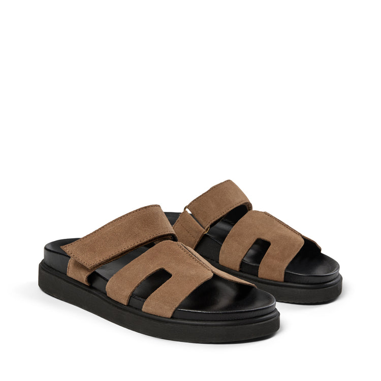 Pavement Maru Suede Sandals Taupe suede 174