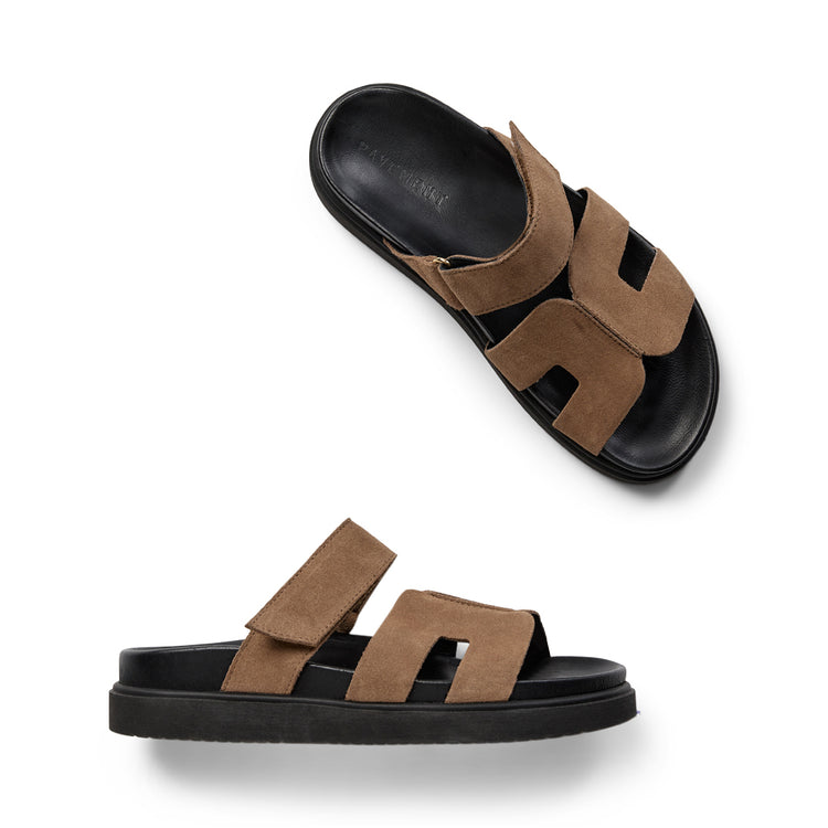 Pavement Maru Suede Sandals Taupe suede 174