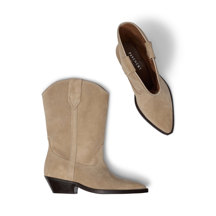Pavement Nikki Suede Boots Beige suede 253
