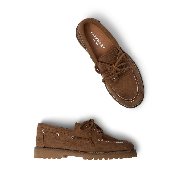 Pavement PAAlvina Suede Loafers Taupe Oil 002