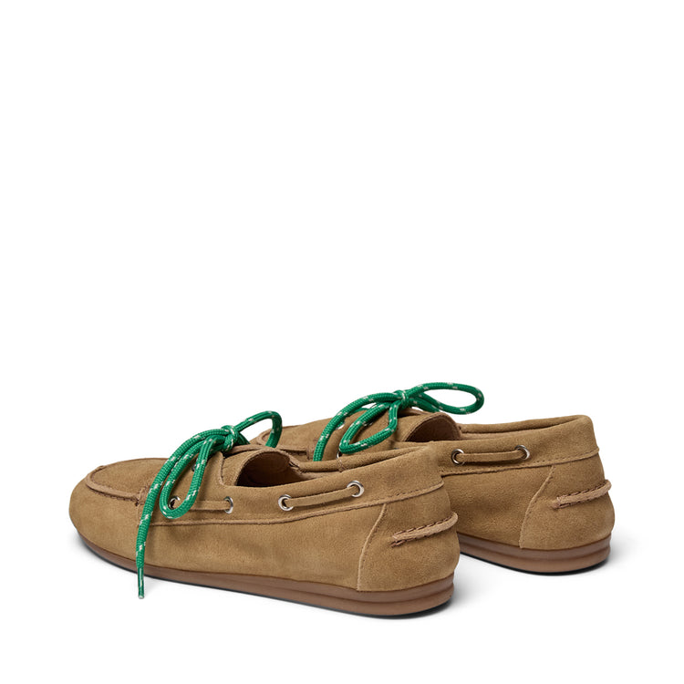 Pavement PAMarin Lace Loafers Taupe suede /green 699