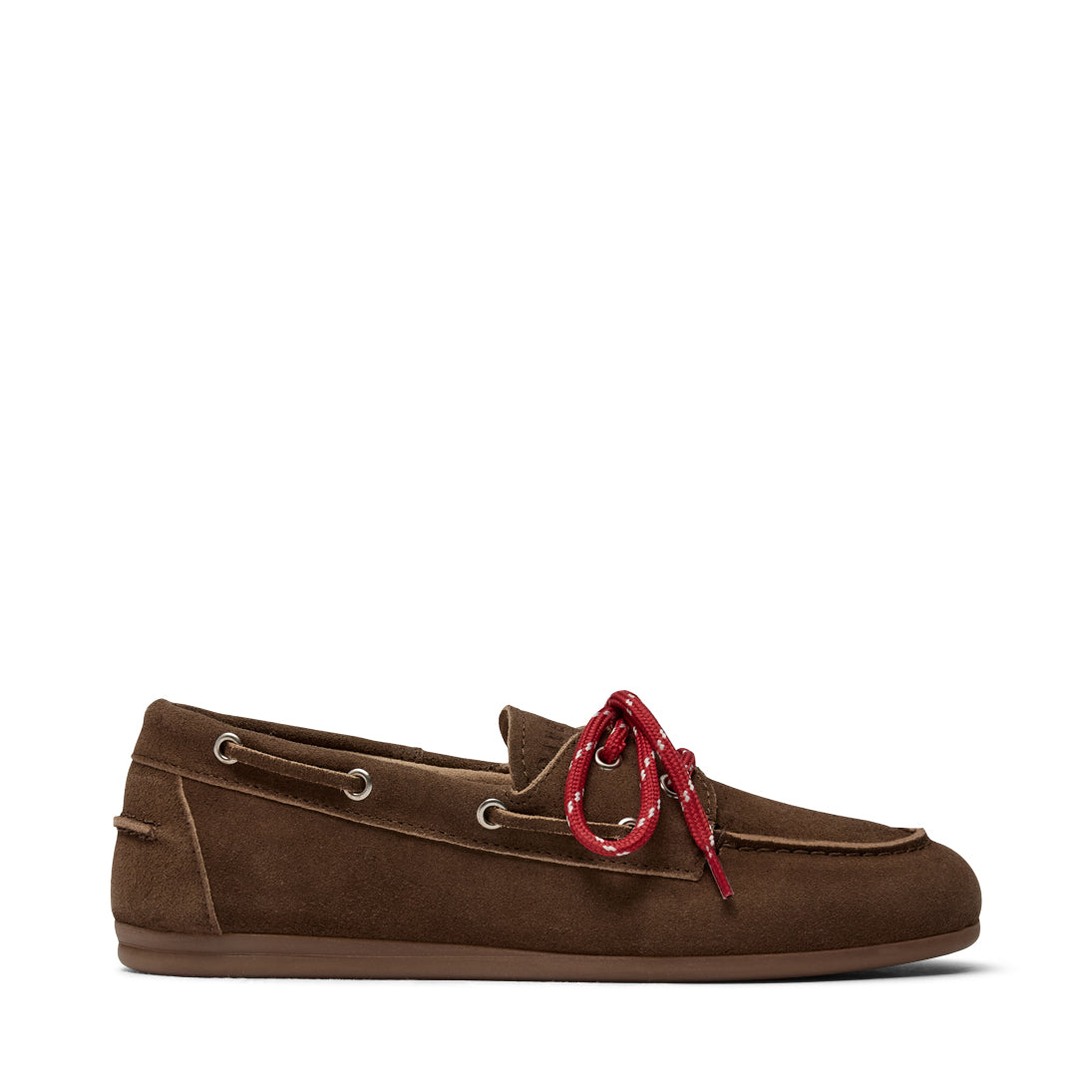 Men\'s Red Suede Lace Loafers MUK LUKS 16039 Lace-Up Low Top Crimson/Red Suede Loafers  main image 4