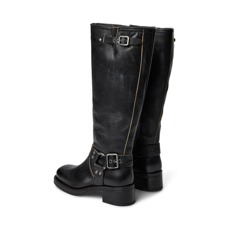 Pavement Tamera long Vintage Long boots Black matte 069
