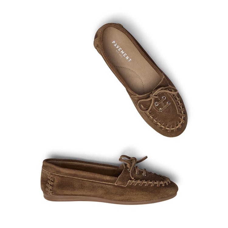 Pavement Zakia Loafers Brown suede 347