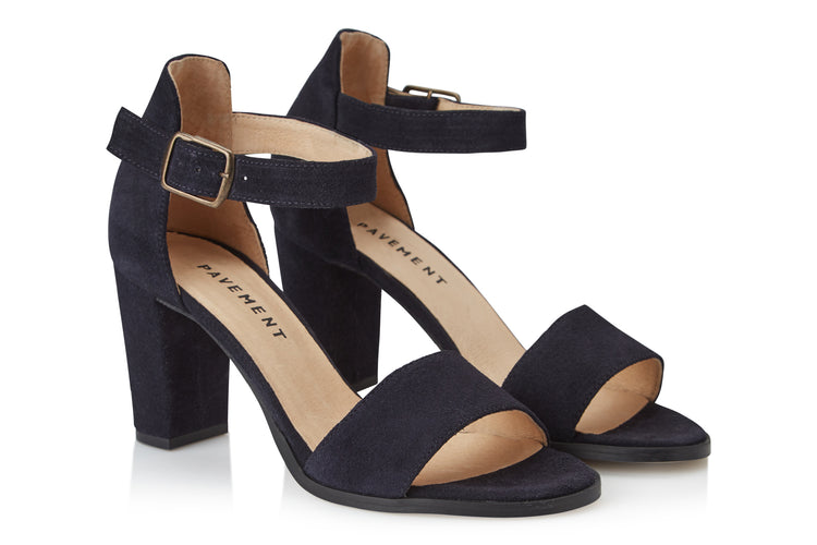 Pavement Silke Heels Black suede 017