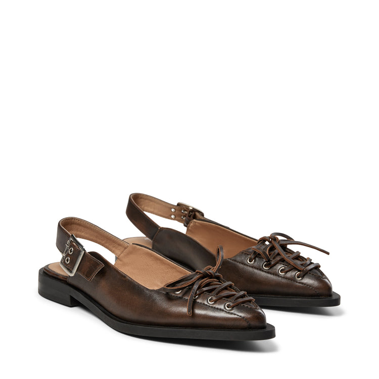 Pavement Athena ballerinas Brown matte 721