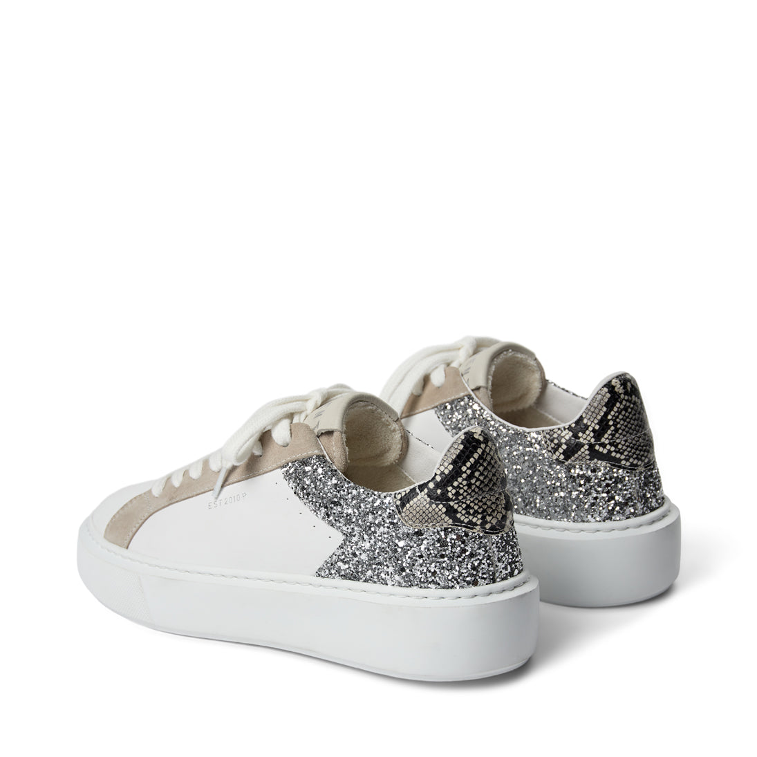 Pavement Frances Sneakers White/silver glitter 703