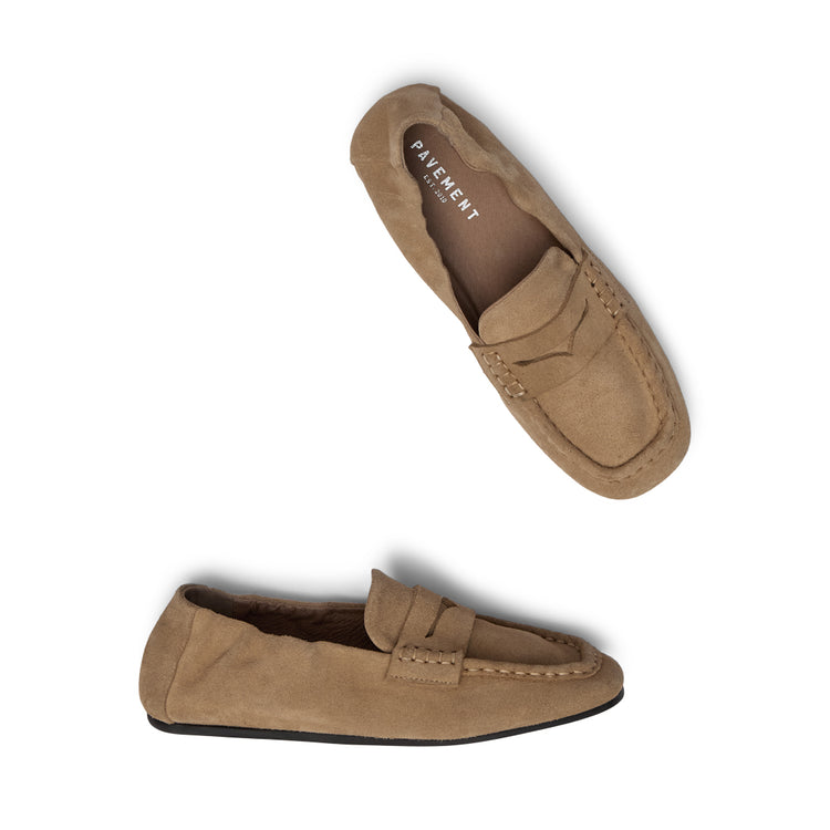 Pavement PAHelios suede Loafers Mushroom 767