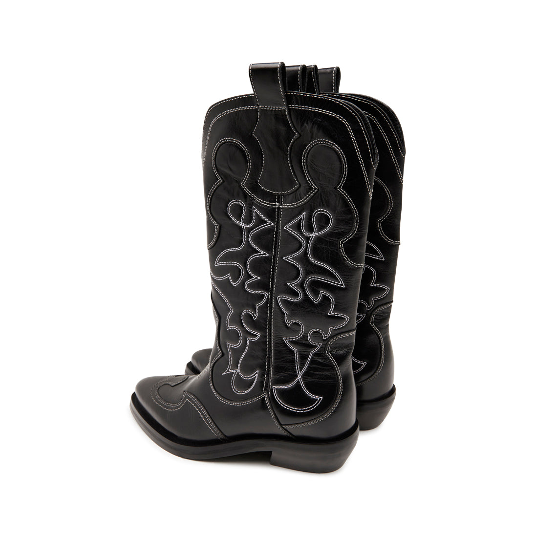 Pavement Julianne Long boots Black/White 024