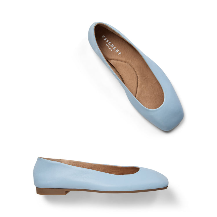 Pavement Katie ballerinas Light blue 009