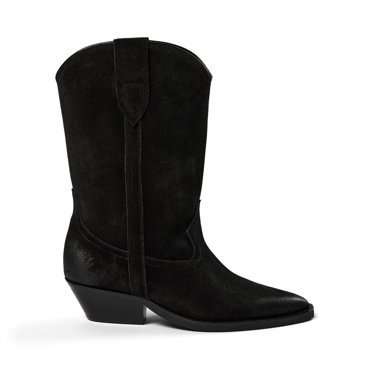 Pavement Nikki Suede Boots Black suede 017