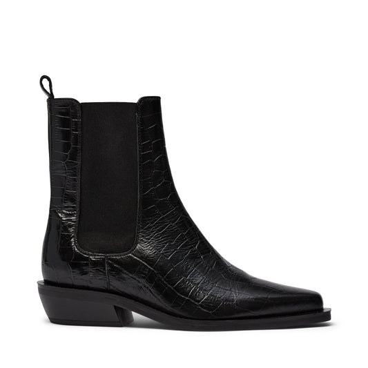 Pavement PAAlmira Croco Boots Black 020