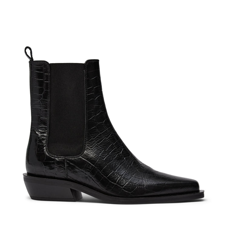 Pavement PAAlmira Croco Boots Black 020