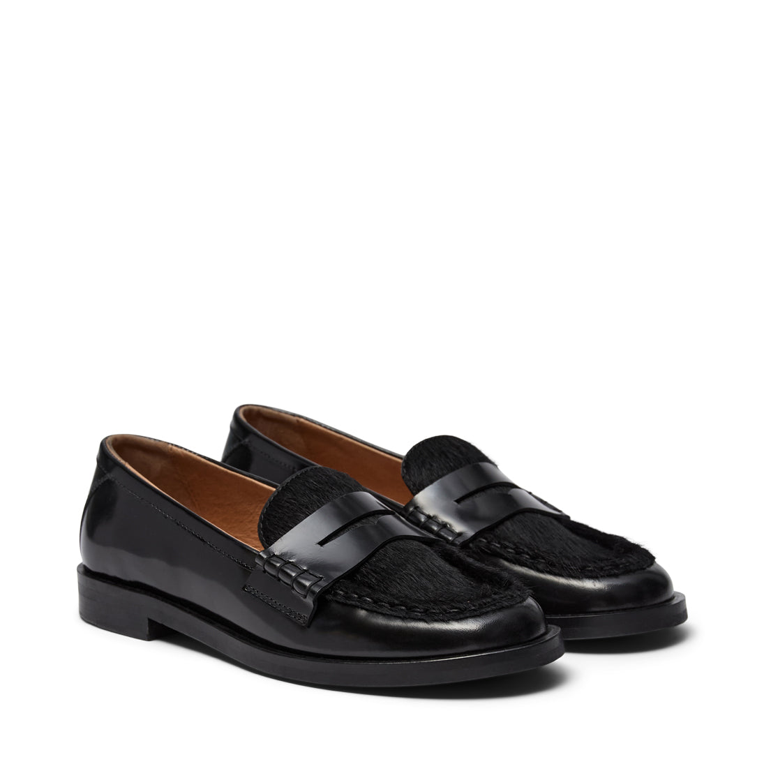 Pavement PACassie Pony Loafers Black pony 537