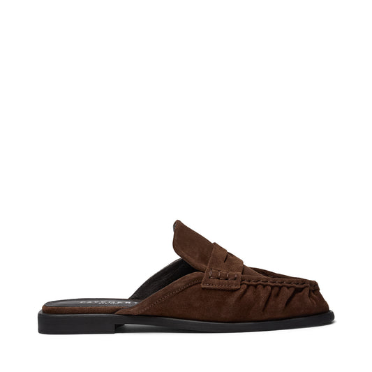 Pavement PAElmira Mule Loafers Brown suede 347