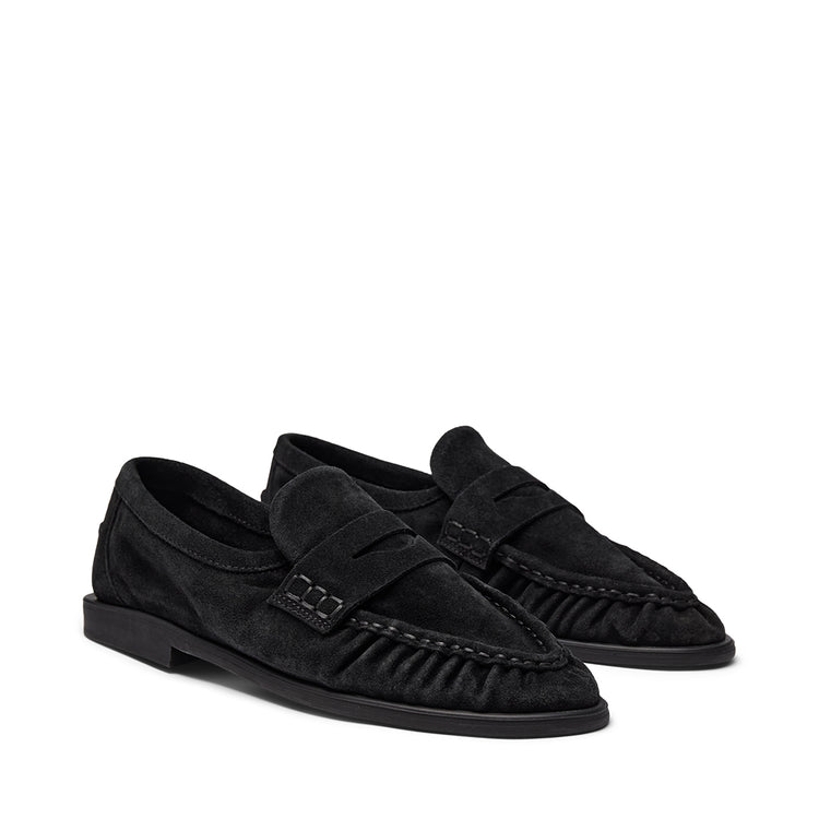 Pavement PAElmira Suede Loafers Black suede 017