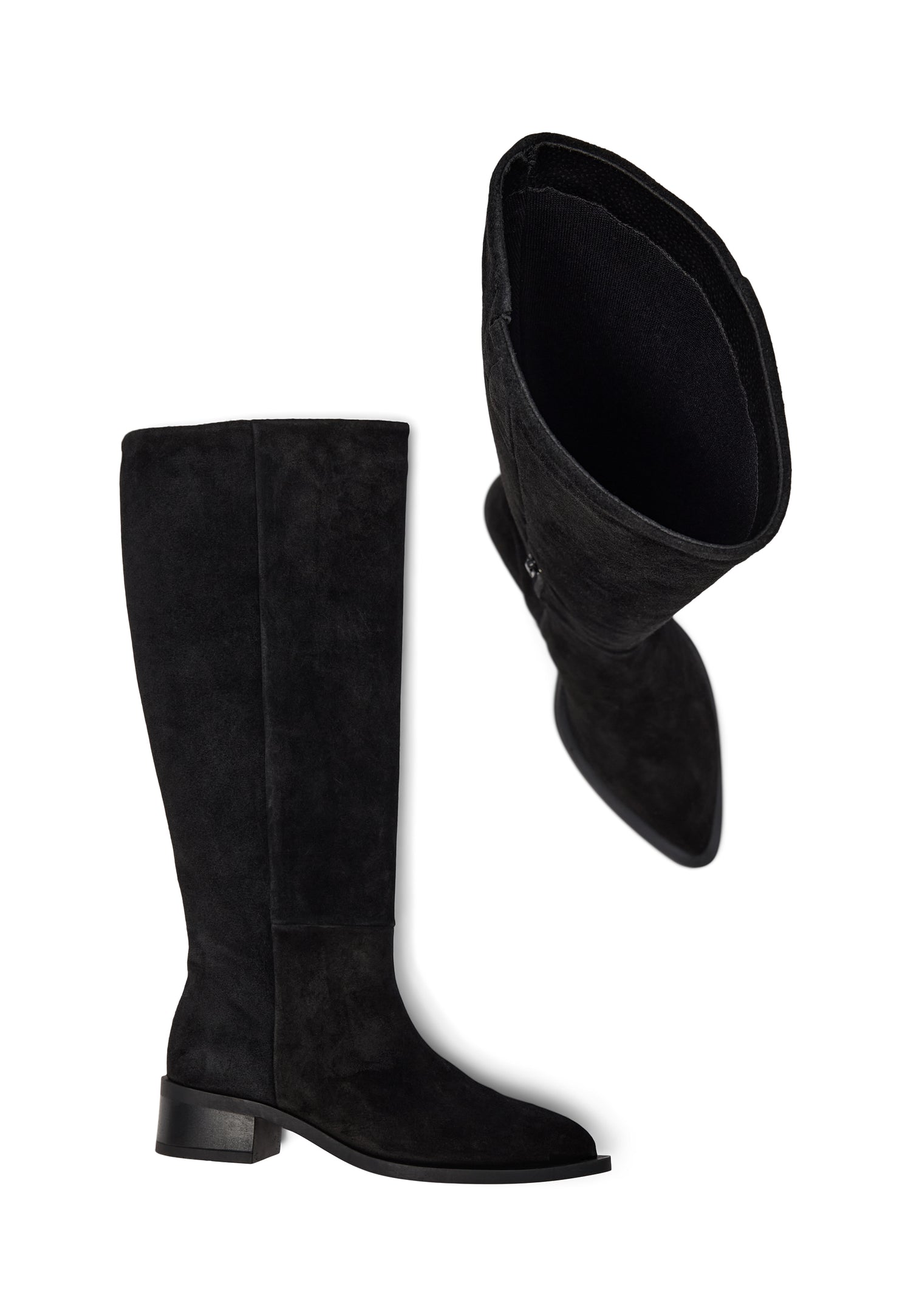 Pavement PAFinka Long boots Black suede 017