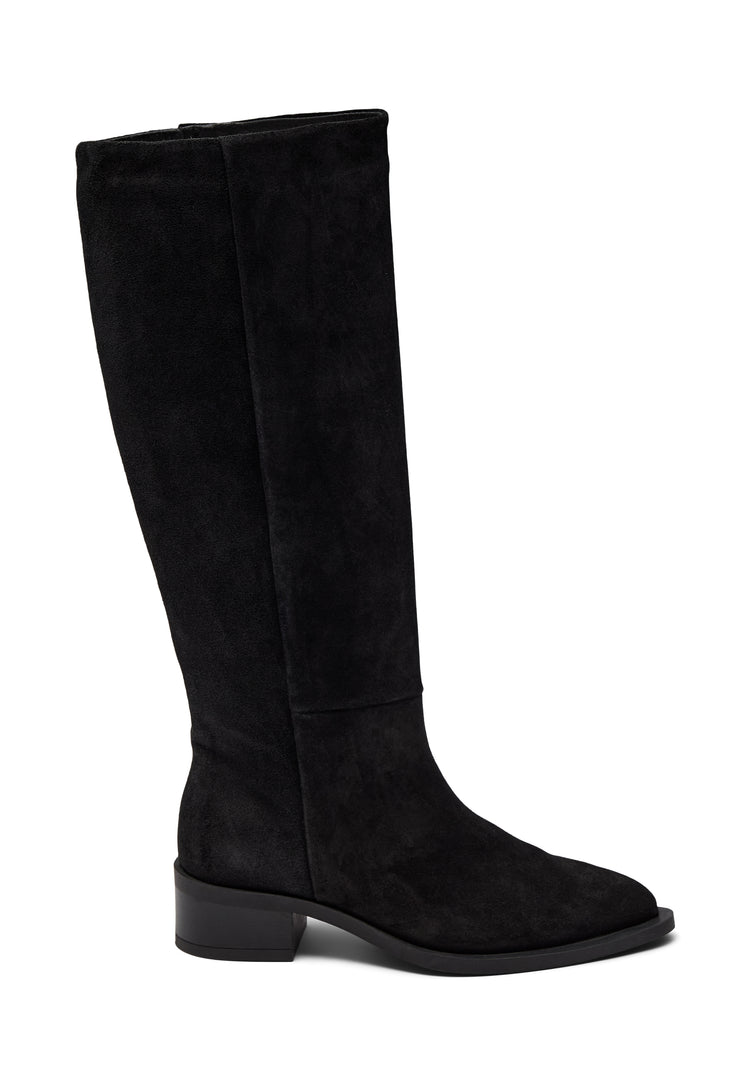Pavement PAFinka Long boots Black suede 017