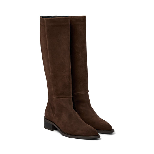 Pavement PAFinka Long boots Brown suede 347