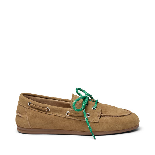 Pavement PAMarin Lace Loafers Taupe suede /green 699