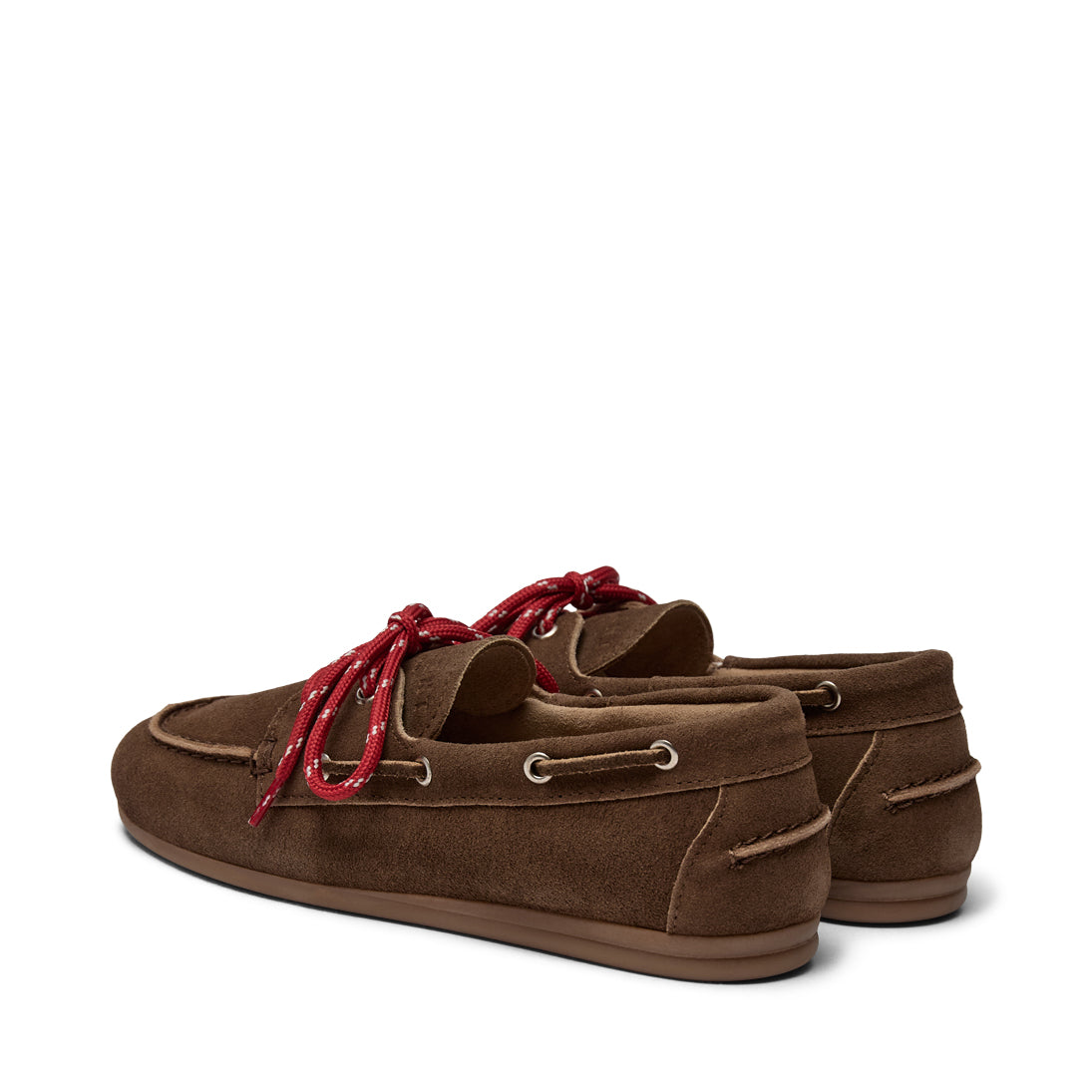 Pavement PAMarin Lace Loafers brown suede /red 886