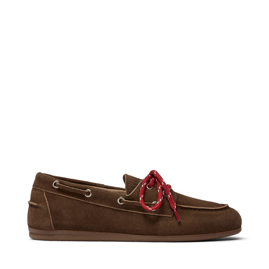 Pavement PAMarin Lace Loafers brown suede /red 886