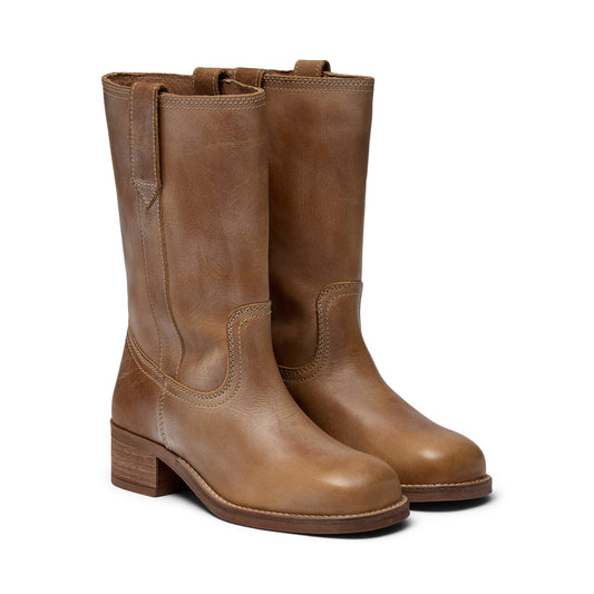 Pavement PATanja Vintage Boots Tan/White 788