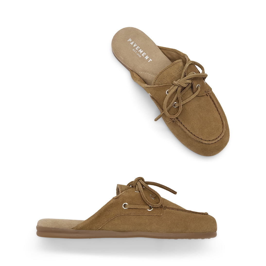 Pavement PAYasma Loafers Taupe suede 174