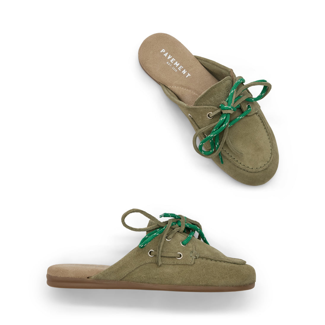 Pavement PAYasma Lace Loafers Olive green 1001