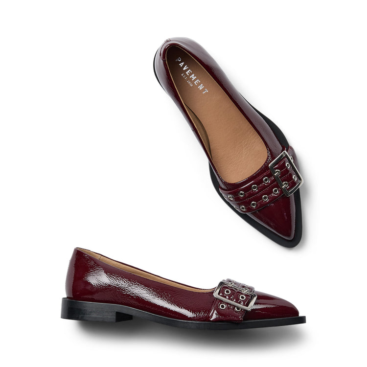 Pavement Saso Low ballerinas bordeaux patent 673